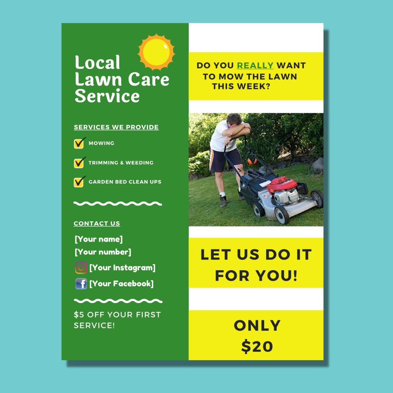 Lawn Care Flyer Template